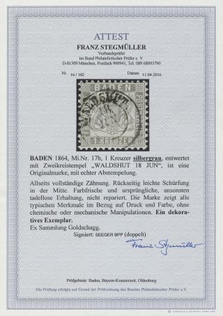 BADEN 1851-1868 – sheet 156