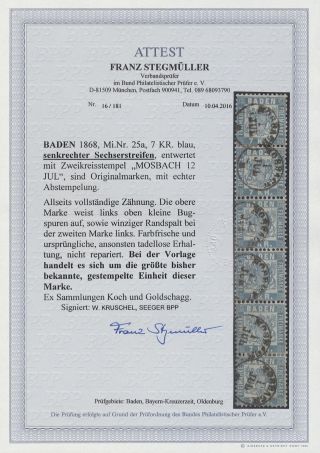 BADEN 1851-1868 – sheet 157