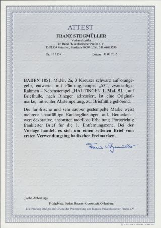 BADEN 1851-1868 – sheet 158