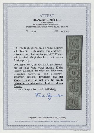 BADEN 1851-1868 – sheet 161