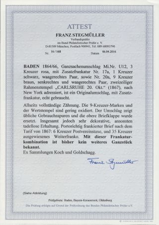 BADEN 1851-1868 – sheet 171
