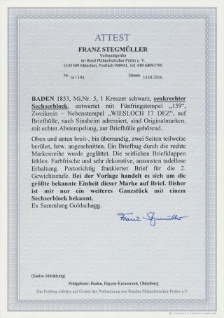 BADEN 1851-1868 – sheet 178