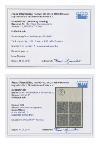 BADEN 1851-1868 – sheet 181