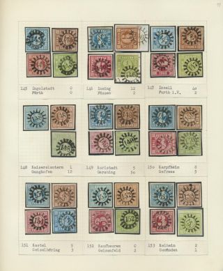 BAVORSKO 1850-67: SBÍRKA RAZÍTEK "UZAVŘENÁ MLÝNSKÁ KOLA" OD SIMONA WIESENTHALA – list 17