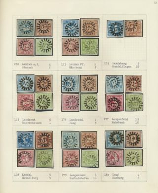 BAVORSKO 1850-67: SBÍRKA RAZÍTEK "UZAVŘENÁ MLÝNSKÁ KOLA" OD SIMONA WIESENTHALA – list 20
