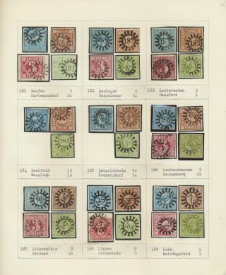 BAVORSKO 1850-67: SBÍRKA RAZÍTEK "UZAVŘENÁ MLÝNSKÁ KOLA" OD SIMONA WIESENTHALA – list 21