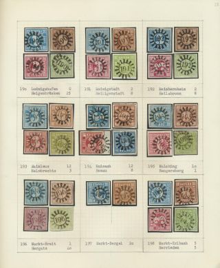 BAVORSKO 1850-67: SBÍRKA RAZÍTEK "UZAVŘENÁ MLÝNSKÁ KOLA" OD SIMONA WIESENTHALA – list 22