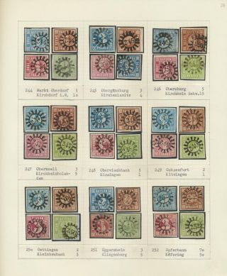 BAVORSKO 1850-67: SBÍRKA RAZÍTEK "UZAVŘENÁ MLÝNSKÁ KOLA" OD SIMONA WIESENTHALA – list 28