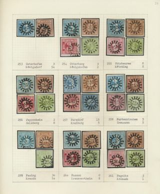 BAVORSKO 1850-67: SBÍRKA RAZÍTEK "UZAVŘENÁ MLÝNSKÁ KOLA" OD SIMONA WIESENTHALA – list 29