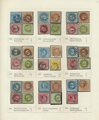 BAVORSKO 1850-67: SBÍRKA RAZÍTEK "UZAVŘENÁ MLÝNSKÁ KOLA" OD SIMONA WIESENTHALA – list 34