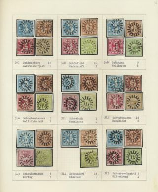 BAVORSKO 1850-67: SBÍRKA RAZÍTEK "UZAVŘENÁ MLÝNSKÁ KOLA" OD SIMONA WIESENTHALA – list 35