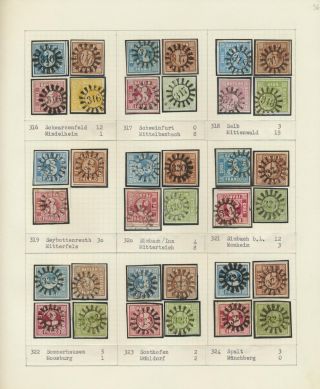 BAVORSKO 1850-67: SBÍRKA RAZÍTEK "UZAVŘENÁ MLÝNSKÁ KOLA" OD SIMONA WIESENTHALA – list 36