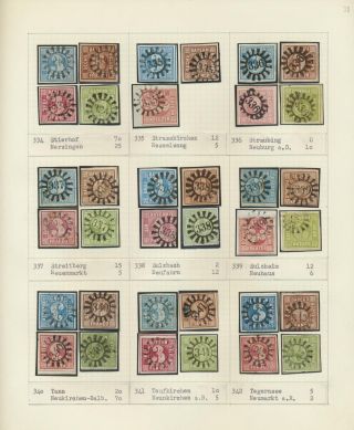 BAVORSKO 1850-67: SBÍRKA RAZÍTEK "UZAVŘENÁ MLÝNSKÁ KOLA" OD SIMONA WIESENTHALA – list 38