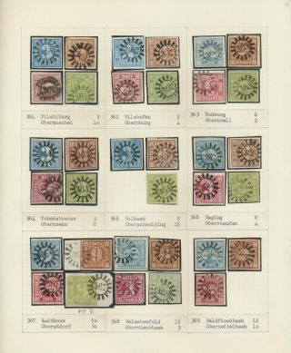 BAVORSKO 1850-67: SBÍRKA RAZÍTEK "UZAVŘENÁ MLÝNSKÁ KOLA" OD SIMONA WIESENTHALA – list 41