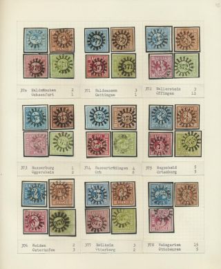 BAVORSKO 1850-67: SBÍRKA RAZÍTEK "UZAVŘENÁ MLÝNSKÁ KOLA" OD SIMONA WIESENTHALA – list 42