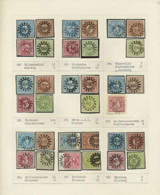 BAVORSKO 1850-67: SBÍRKA RAZÍTEK "UZAVŘENÁ MLÝNSKÁ KOLA" OD SIMONA WIESENTHALA – list 44