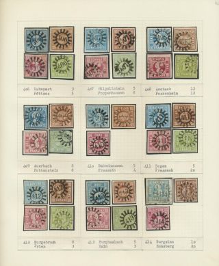 BAVORSKO 1850-67: SBÍRKA RAZÍTEK "UZAVŘENÁ MLÝNSKÁ KOLA" OD SIMONA WIESENTHALA – list 46
