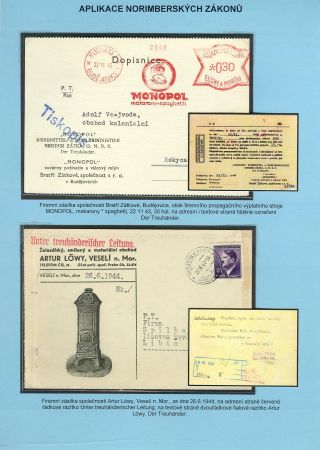 PERZEKUCE ŽIDOVSKÉHO NÁRODA V PROTEKTORÁTU ČECHY A MORAVA A GHETO TEREZÍN V POŠTOVNÍCH DOKUMENTECH (česká verze) – list 20