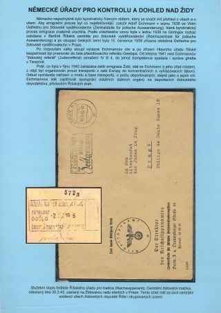 PERZEKUCE ŽIDOVSKÉHO NÁRODA V PROTEKTORÁTU ČECHY A MORAVA A GHETO TEREZÍN V POŠTOVNÍCH DOKUMENTECH (česká verze) – list 23