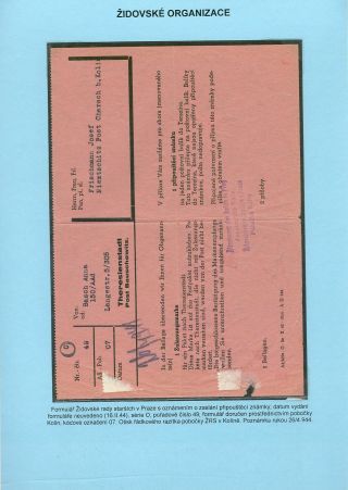 VERFOLGUNG DES JÜDISCHES VOLKERS IN DAS PROTEKTORAT BÖHMEN UND MÄHRED UND DIE THERESIENTADT GHETTO IN POSTDOKUMENTEN (Tschechische Version) – Blatt 39