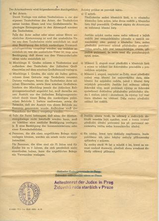 VERFOLGUNG DES JÜDISCHES VOLKERS IN DAS PROTEKTORAT BÖHMEN UND MÄHRED UND DIE THERESIENTADT GHETTO IN POSTDOKUMENTEN (Tschechische Version) – Blatt 49