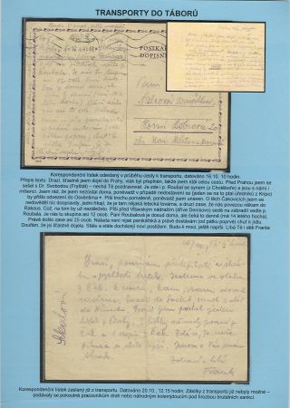 VERFOLGUNG DES JÜDISCHES VOLKERS IN DAS PROTEKTORAT BÖHMEN UND MÄHRED UND DIE THERESIENTADT GHETTO IN POSTDOKUMENTEN (Tschechische Version) – Blatt 55
