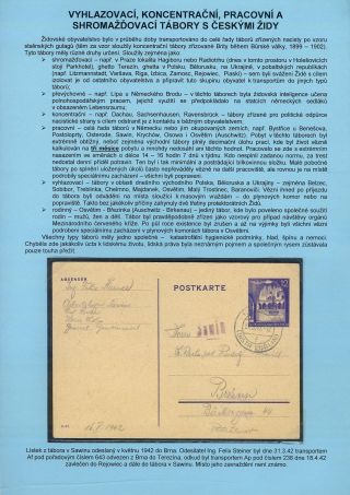 VERFOLGUNG DES JÜDISCHES VOLKERS IN DAS PROTEKTORAT BÖHMEN UND MÄHRED UND DIE THERESIENTADT GHETTO IN POSTDOKUMENTEN (Tschechische Version) – Blatt 61