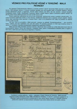 VERFOLGUNG DES JÜDISCHES VOLKERS IN DAS PROTEKTORAT BÖHMEN UND MÄHRED UND DIE THERESIENTADT GHETTO IN POSTDOKUMENTEN (Tschechische Version) – Blatt 79