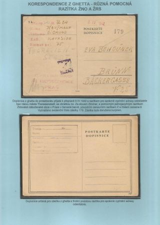 PERZEKUCE ŽIDOVSKÉHO NÁRODA V PROTEKTORÁTU ČECHY A MORAVA A GHETO TEREZÍN V POŠTOVNÍCH DOKUMENTECH (česká verze) – list 95