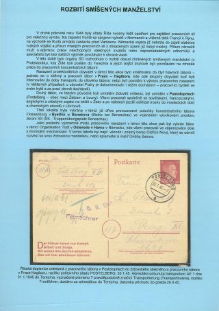 PERZEKUCE ŽIDOVSKÉHO NÁRODA V PROTEKTORÁTU ČECHY A MORAVA A GHETO TEREZÍN V POŠTOVNÍCH DOKUMENTECH (česká verze) – list 100