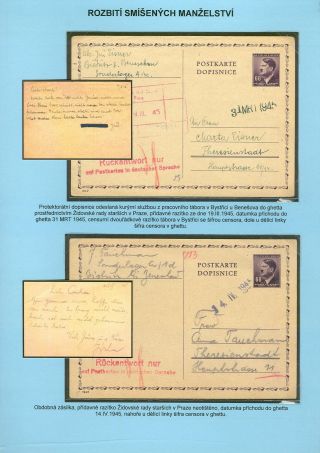 PERZEKUCE ŽIDOVSKÉHO NÁRODA V PROTEKTORÁTU ČECHY A MORAVA A GHETO TEREZÍN V POŠTOVNÍCH DOKUMENTECH (česká verze) – list 103