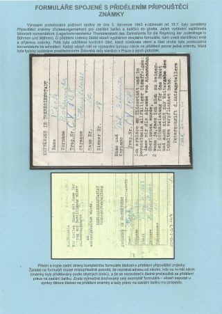 PERZEKUCE ŽIDOVSKÉHO NÁRODA V PROTEKTORÁTU ČECHY A MORAVA A GHETO TEREZÍN V POŠTOVNÍCH DOKUMENTECH (česká verze) – list 106