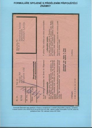 VERFOLGUNG DES JÜDISCHES VOLKERS IN DAS PROTEKTORAT BÖHMEN UND MÄHRED UND DIE THERESIENTADT GHETTO IN POSTDOKUMENTEN (Tschechische Version) – Blatt 122