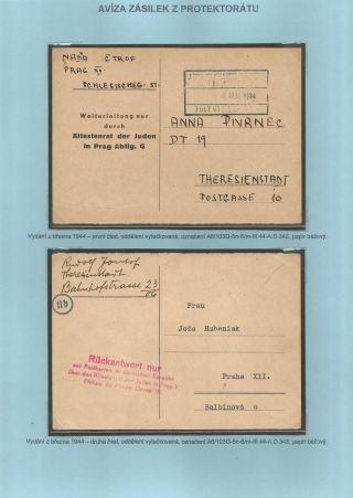 VERFOLGUNG DES JÜDISCHES VOLKERS IN DAS PROTEKTORAT BÖHMEN UND MÄHRED UND DIE THERESIENTADT GHETTO IN POSTDOKUMENTEN (Tschechische Version) – Blatt 157