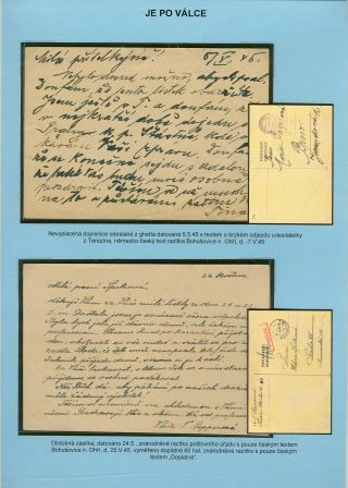 PERZEKUCE ŽIDOVSKÉHO NÁRODA V PROTEKTORÁTU ČECHY A MORAVA A GHETO TEREZÍN V POŠTOVNÍCH DOKUMENTECH (česká verze) – list 187