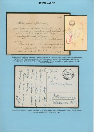 PERZEKUCE ŽIDOVSKÉHO NÁRODA V PROTEKTORÁTU ČECHY A MORAVA A GHETO TEREZÍN V POŠTOVNÍCH DOKUMENTECH (česká verze) – list 189