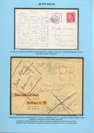 PERZEKUCE ŽIDOVSKÉHO NÁRODA V PROTEKTORÁTU ČECHY A MORAVA A GHETO TEREZÍN V POŠTOVNÍCH DOKUMENTECH (česká verze) – list 190