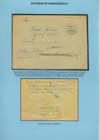 PERZEKUCE ŽIDOVSKÉHO NÁRODA V PROTEKTORÁTU ČECHY A MORAVA A GHETO TEREZÍN V POŠTOVNÍCH DOKUMENTECH (česká verze) – list 195