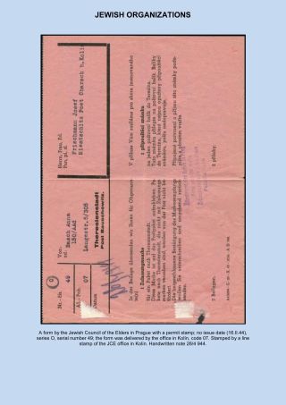 VERFOLGUNG DES JÜDISCHES VOLKERS IN DAS PROTEKTORAT BÖHMEN UND MÄHRED UND DIE THERESIENTADT GHETTO IN POSTDOKUMENTEN (Englisch Version) – Blatt 39