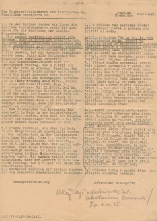 VERFOLGUNG DES JÜDISCHES VOLKERS IN DAS PROTEKTORAT BÖHMEN UND MÄHRED UND DIE THERESIENTADT GHETTO IN POSTDOKUMENTEN (Englisch Version) – Blatt 44