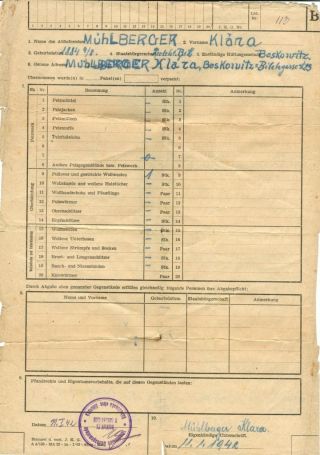 VERFOLGUNG DES JÜDISCHES VOLKERS IN DAS PROTEKTORAT BÖHMEN UND MÄHRED UND DIE THERESIENTADT GHETTO IN POSTDOKUMENTEN (Englisch Version) – Blatt 47
