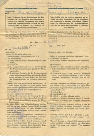VERFOLGUNG DES JÜDISCHES VOLKERS IN DAS PROTEKTORAT BÖHMEN UND MÄHRED UND DIE THERESIENTADT GHETTO IN POSTDOKUMENTEN (Englisch Version) – Blatt 48