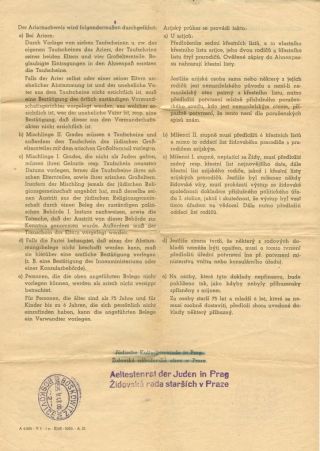 PERZEKUCE ŽIDOVSKÉHO NÁRODA V PROTEKTORÁTU ČECHY A MORAVA A GHETO TEREZÍN V POŠTOVNÍCH DOKUMENTECH (anglická verze) – list 49