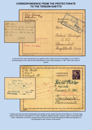 PERZEKUCE ŽIDOVSKÉHO NÁRODA V PROTEKTORÁTU ČECHY A MORAVA A GHETO TEREZÍN V POŠTOVNÍCH DOKUMENTECH (anglická verze) – list 84