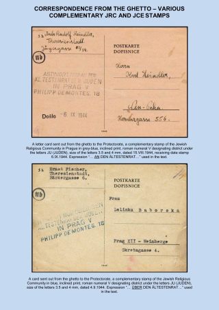 PERZEKUCE ŽIDOVSKÉHO NÁRODA V PROTEKTORÁTU ČECHY A MORAVA A GHETO TEREZÍN V POŠTOVNÍCH DOKUMENTECH (anglická verze) – list 96