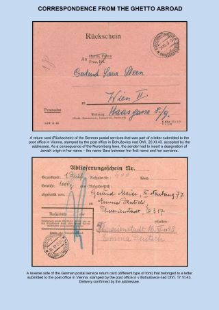 VERFOLGUNG DES JÜDISCHES VOLKERS IN DAS PROTEKTORAT BÖHMEN UND MÄHRED UND DIE THERESIENTADT GHETTO IN POSTDOKUMENTEN (Englisch Version) – Blatt 167