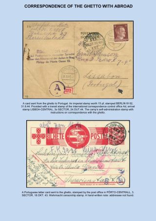 PERZEKUCE ŽIDOVSKÉHO NÁRODA V PROTEKTORÁTU ČECHY A MORAVA A GHETO TEREZÍN V POŠTOVNÍCH DOKUMENTECH (anglická verze) – list 181