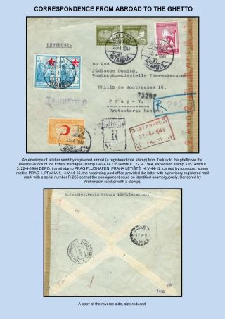 PERZEKUCE ŽIDOVSKÉHO NÁRODA V PROTEKTORÁTU ČECHY A MORAVA A GHETO TEREZÍN V POŠTOVNÍCH DOKUMENTECH (anglická verze) – list 186