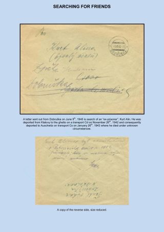 VERFOLGUNG DES JÜDISCHES VOLKERS IN DAS PROTEKTORAT BÖHMEN UND MÄHRED UND DIE THERESIENTADT GHETTO IN POSTDOKUMENTEN (Englisch Version) – Blatt 195