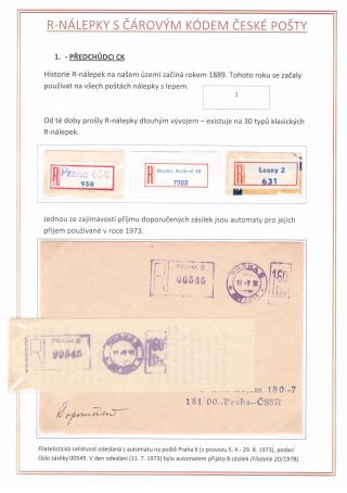 R-NÁLEPKY S ČÁROVÝM KÓDEM ČESKÉ POŠTY – list 2